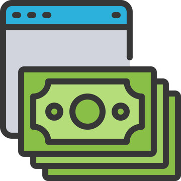 Spend Money Online Icon