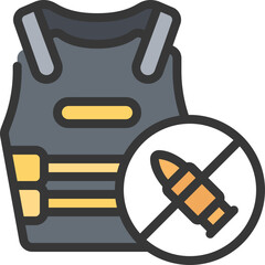 Bullet Proof Vest Icon