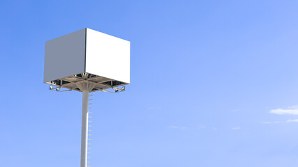 Blank signage sign design mockup isolated for the design of advertisements