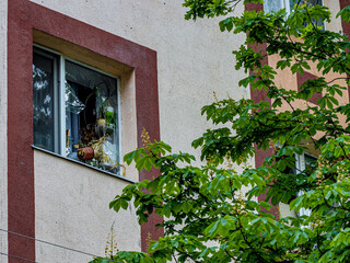 BUCHA, UKRAINE - June 20, 2022: the consequences of the aggression of the Russian army: shot,...