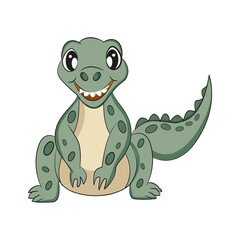 Cute dinosaur illustration Dinosaur Vector For T-Shirt and Print