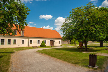 Beautiful historic castle in Slovakia, Cerveny kamen castle. 