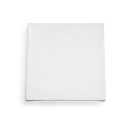 Blank canvas on white background, top view. Space for design