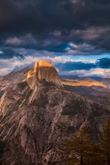 Washable wall murals Half Dome Half Dome in Yosemite National Park in the evening