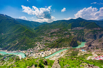 Artvin view of the mountains from above