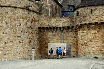 Fototapeta na wymiar Mont Saint-Michel, Saint Michael's Mount, UNESCO, World Heritage site, Normandy, France, Europe