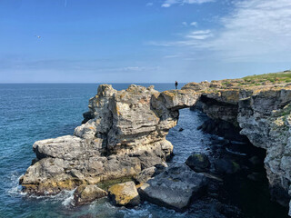 Felsbrücke bei Tyulenovo am Schwarzen Meer, Bulgarien