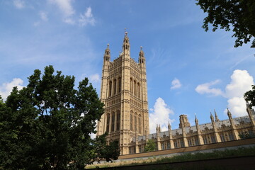 Fototapeta na wymiar The Victoria Tower of the House of Lords, London