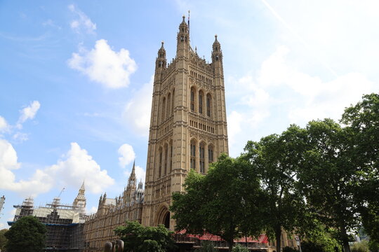 The Victoria Tower of the House of Lords, London