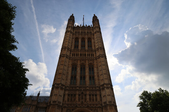 The Victoria Tower of the House of Lords, London