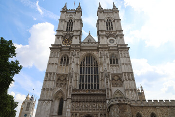Facade of Westminster Abbey, London