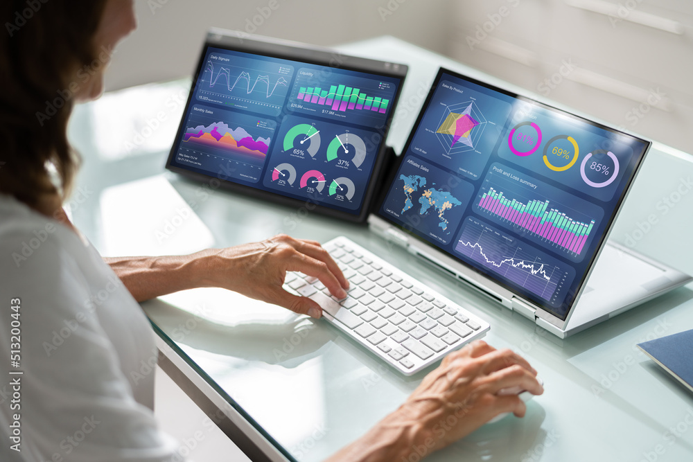 Aufkleber KPI Dashboard Data Analytics