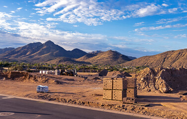 Residential Home Construction Site In North Scottsdale AZ