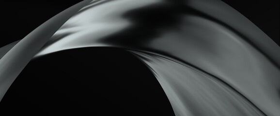 Abstract black wave paper cut design. Background for banners, posters, flyers, book covers