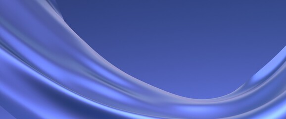 abstract blue wave background, night simple and elegant 3d render wallpaper