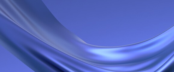 blue wave abstract background 3d rendering flat design style
