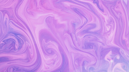 Violet creative backdrop on liquid. Purple fluid art background. Abstract wallpaper with chaotic...