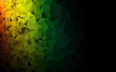 Obraz premium Dark Multicolor, Rainbow vector blurry triangle pattern.