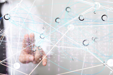 conference Digital Network and data concept 3d