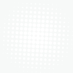 White circles, gradient halftone background. Vector illustration.	