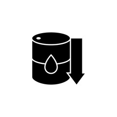 fuel energy crisis icon logo design vector illustration.