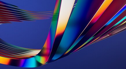 Abstract line fluid colors backgrounds. Trendy Vibrant Fluid Colors. 3d render