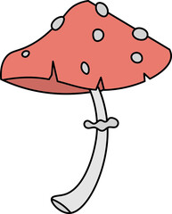 isolated vector of different mushroom patterns nature vector icon