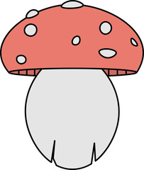 isolated vector of different mushroom patterns nature vector icon