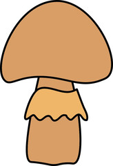 isolated vector of different mushroom patterns nature vector icon