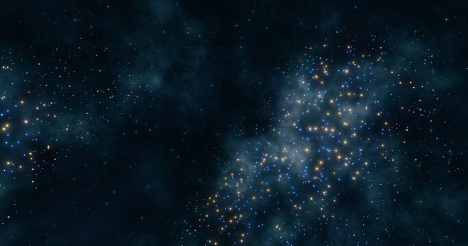 Nebula background. Galaxy in the universe. 3d rendering.	