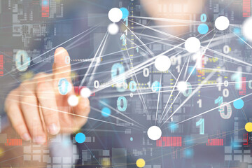 conference Digital Network and data concept 3d