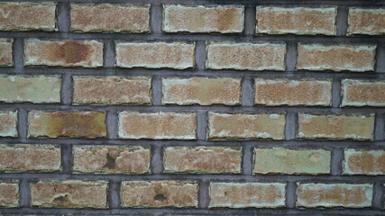 Horizontal wide brown brick texture
