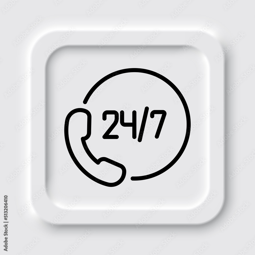 Poster support simple icon vector. flat design. neumorphism design.ai