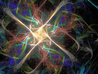 Imaginatory fractal abstract background Image