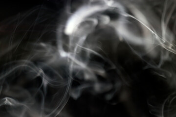 smoke on blackground
