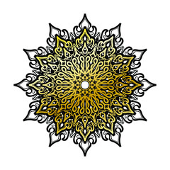 Vector round abstract circle. Luxury Mandala style.