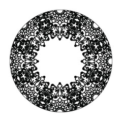Circular pattern mandala art decoration elements.