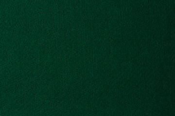 Fototapeta premium Green color felt textile fabric material texture background. Abstract monochrome dark blue color felt background