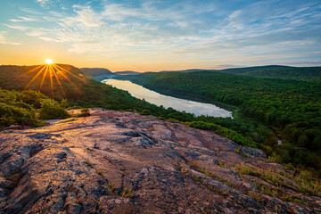 Sunrise Over Lake of the Clouds Porcupine Mountain Wilderness State Park Upper Peninsula of...