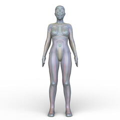 女性サイボーグ