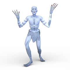 長い鉤爪を持つゾンビ