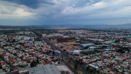 Long view from dron in queretaro