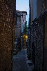 Night street in italy