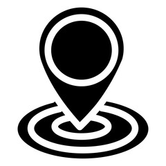 bank location map navigation solid icon