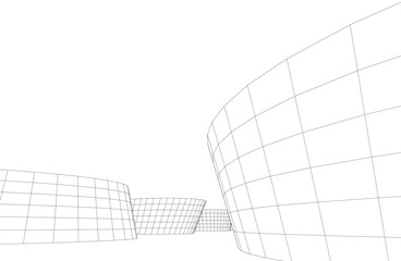 Modern architecture 3d rendering