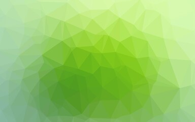 Fototapeta na wymiar Light Green vector blurry triangle texture.