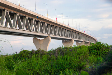 High angle Focus of Padma Bridge In Bangladesh