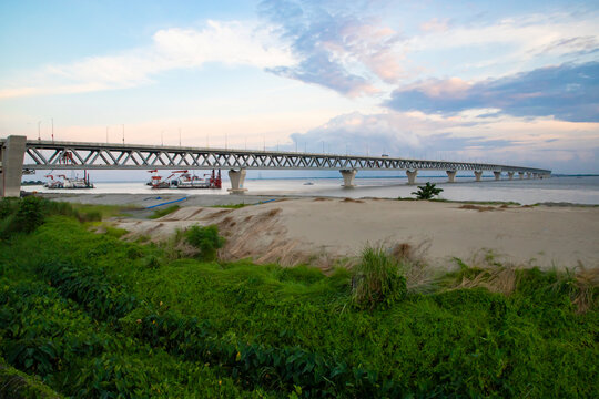 Padma Multipurpose Bridge at Padma river in Bangladesh