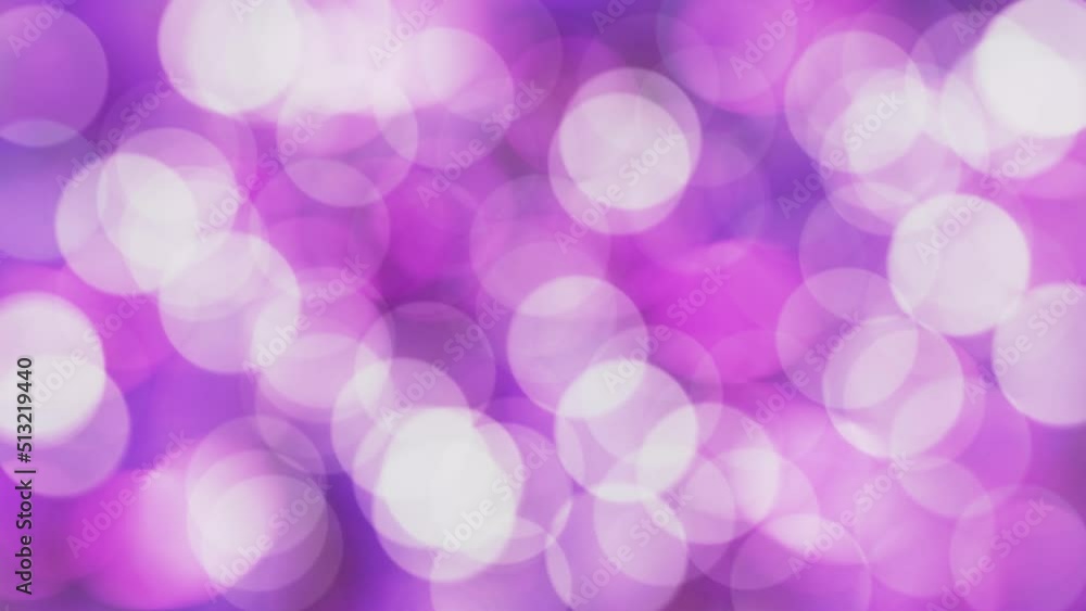 Poster beautiful looping 3d animation of the moving and blinking shining violet and purple light particles 