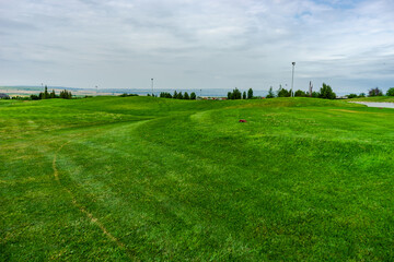 Golf grassland in kakheti, Georgia